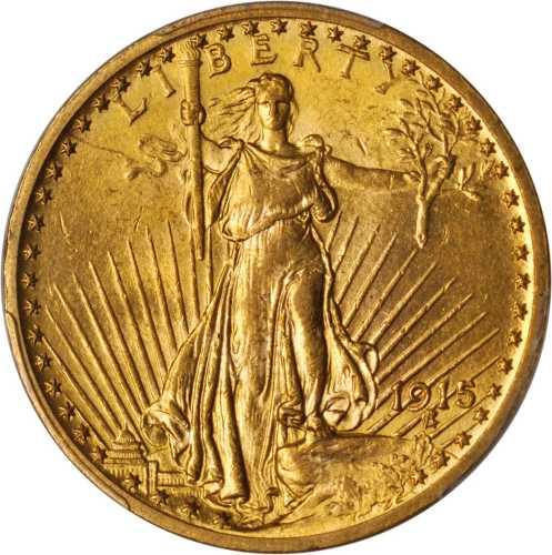 1915 Saint-Gaudens Double Eagle. MS-62 (PCGS).