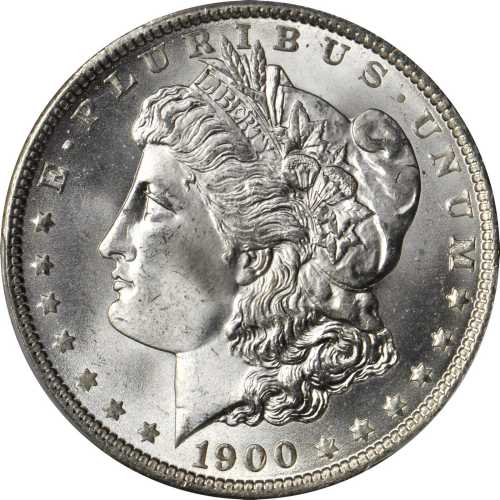 1900-O Morgan Silver Dollar. MS-67 (PCGS). Gold Shield Holder.