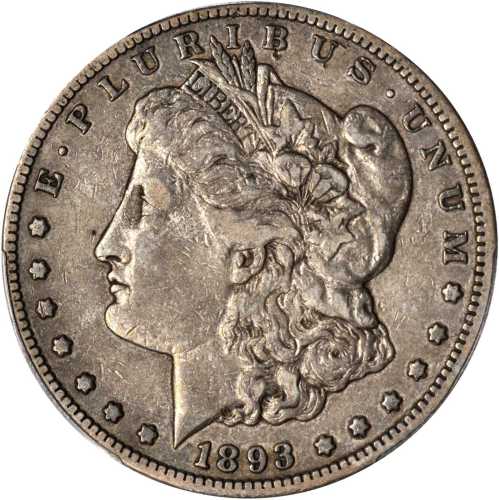 1893-CC Morgan Silver Dollar. EF-40 (PCGS).