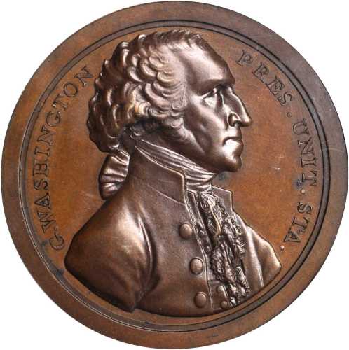1797 (ca. 1859) Sansom Medal. Restrike, First Reissue. Red Bronze. 40.72 mm. Dies after John Reich. 