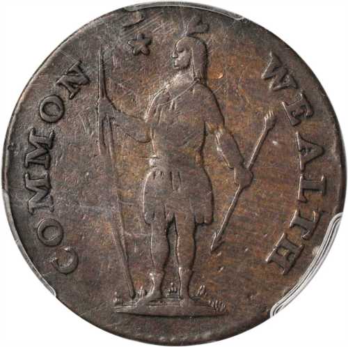 1788 Massachusetts Cent. Ryder 15-M, W-6400. Rarity-5. Period After MASSACHUSETTS. Fine-12 (PCGS).