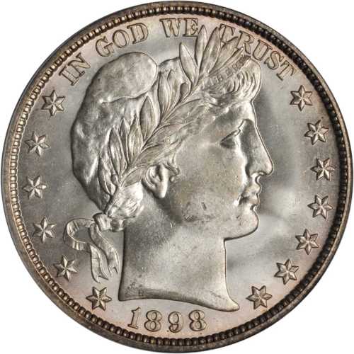 1898-O Barber Half Dollar. MS-65 (PCGS). CAC.