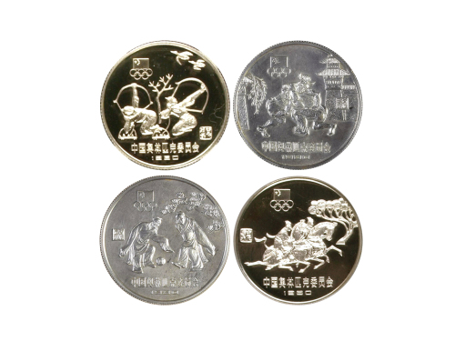 1980年中国奥林匹克委员会纪念银币一套4枚 NGC