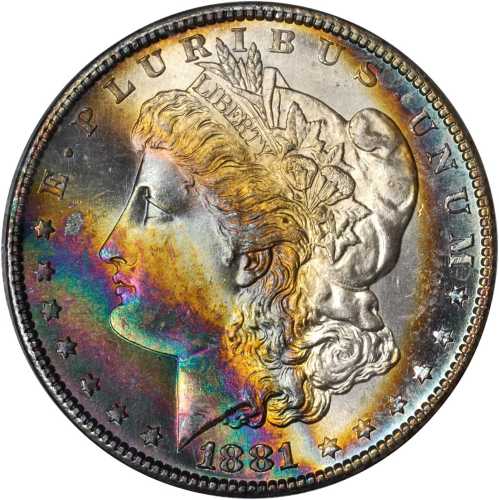 1881-S Morgan Silver Dollar. MS-66 (PCGS). OGH.