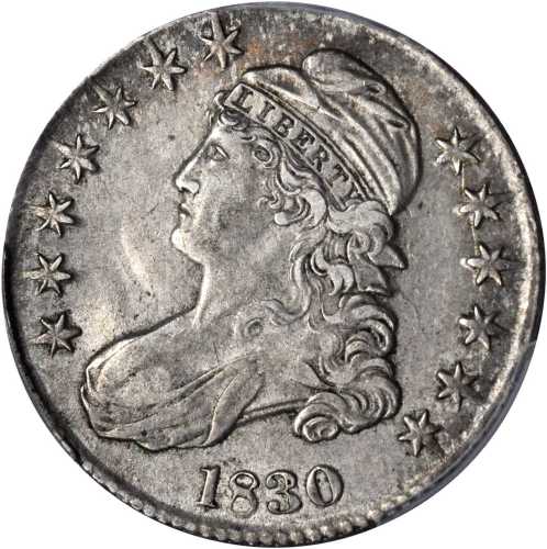 1830 Capped Bust Half Dollar. O-118. Rarity-3. AU-55 (PCGS). CAC.