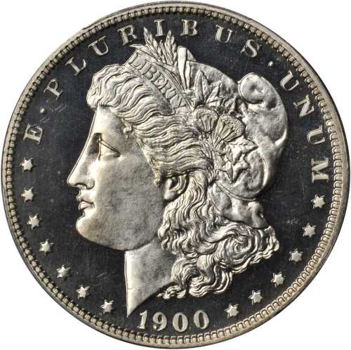 1900 Morgan Silver Dollar. Proof-64 Cameo (PCGS).