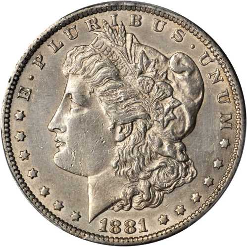 1881-CC Morgan Silver Dollar. AU Details--Cleaned (PCGS).