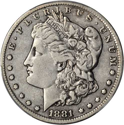 1881-CC Morgan Silver Dollar. VF-25 (PCGS).