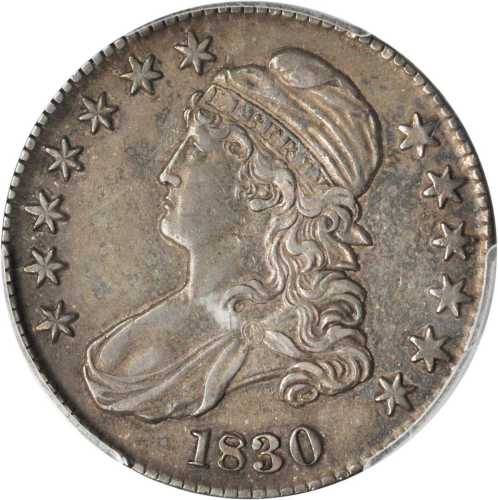 1830 Capped Bust Half Dollar. O-122. Rarity-1. Large 0. EF-40 (PCGS).