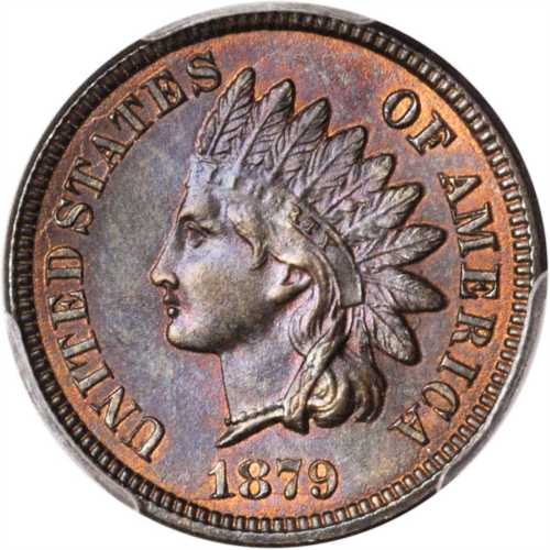 1879 Indian Cent. MS-64 RB (PCGS).