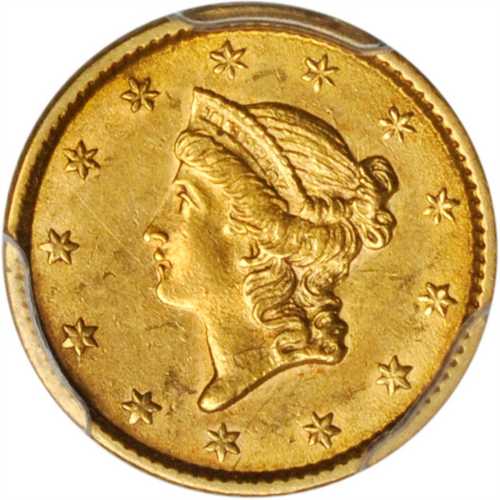 1853 Gold Dollar. AU-55 (PCGS).