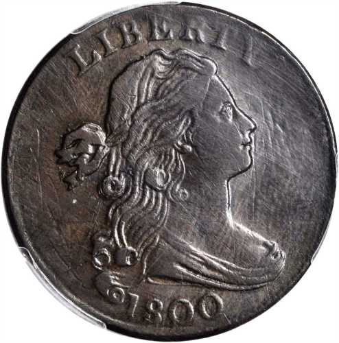 1800 Draped Bust Cent. S-205. Rarity-4. EF Details--Repaired (PCGS).