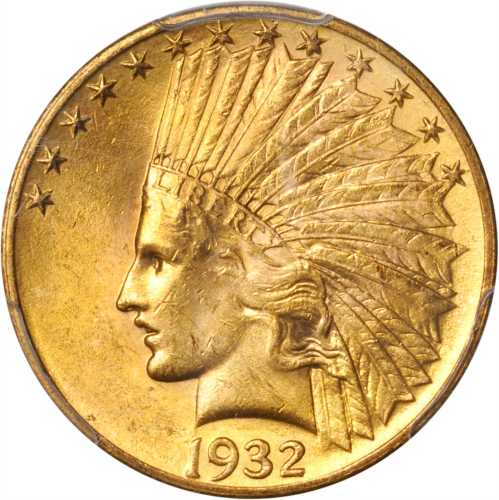 1932 Indian Eagle. MS-62 (PCGS). CAC.