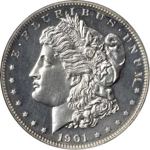 1901 Morgan Silver Dollar. Proof-65 (NGC).