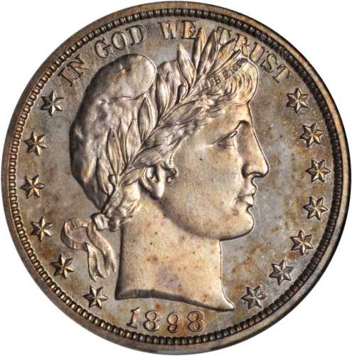 1898 Barber Half Dollar. Proof-67 (NGC).