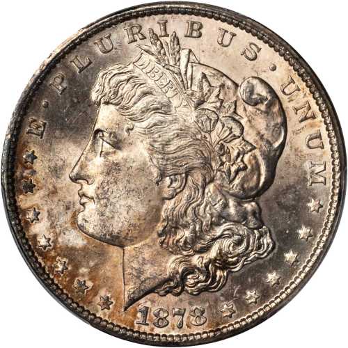 1878-CC Morgan Silver Dollar. MS-63 (PCGS).