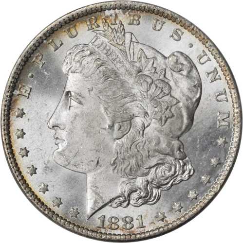 1881-O Morgan Silver Dollar. VAM-1A. MS-64 (ANACS).