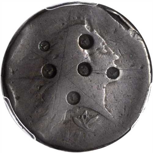 1793 Flowing Hair Cent. Wreath Reverse. S-8. Rarity-3-. Vine and Bars Edge. Poor/Fair Details--Damag