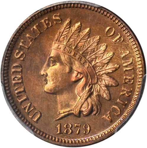 1879 Indian Cent. Proof-65 RB (PCGS).