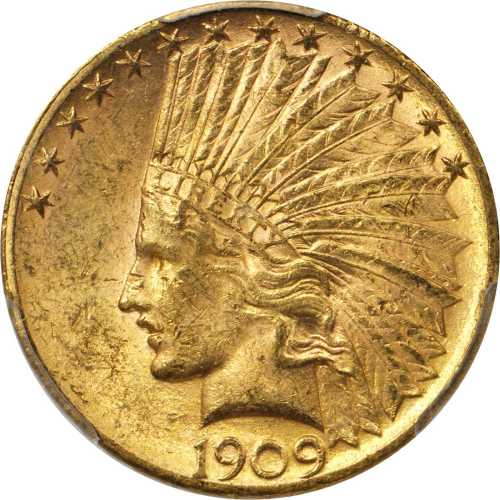 1909-S Indian Eagle. MS-62 (PCGS).