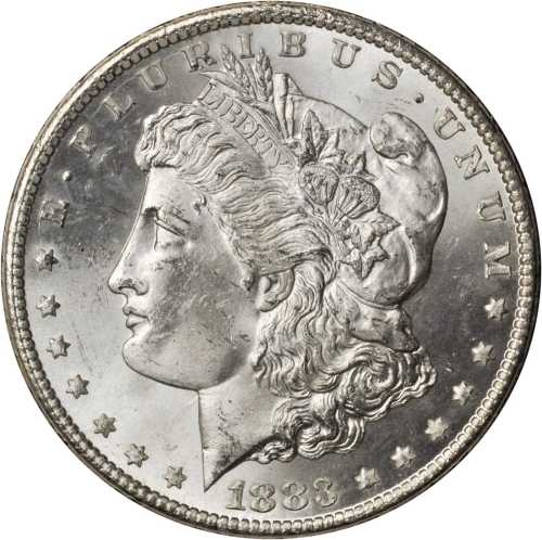 1883-CC GSA Morgan Silver Dollar. MS-64 (NGC).