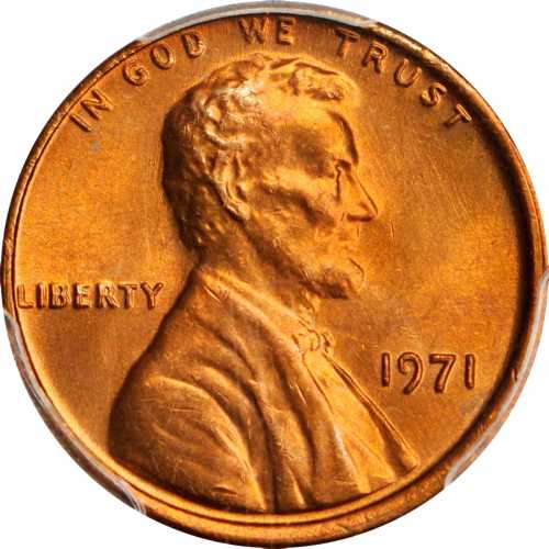 1971 Lincoln Cent. FS-101. Doubled Die Obverse. MS-66 RD (PCGS).