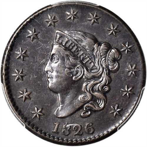 1826 Matron Head Cent. N-9. Rarity-3. EF Details--Altered Surfaces (PCGS).