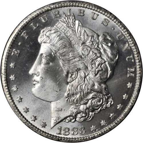 1883-CC GSA Morgan Silver Dollar. MS-65 PL (NGC).