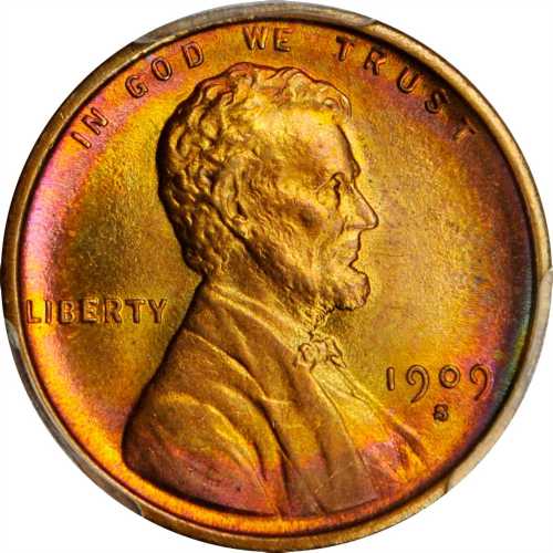 1909-S Lincoln Cent. V.D.B. MS-66 RD (PCGS). CAC.