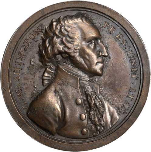 1797 (ca. 1805) Sansom Medal. Original. Bronze. 40.64 mm. By John Reich, for Joseph Sansom. Musante 