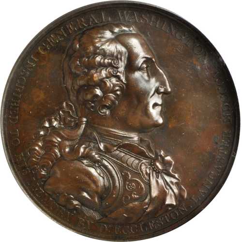 1805 Washington Eccleston Medal. Bronzed Copper. 76 mm.  By Thomas Webb, for Daniel Eccleston. Musan