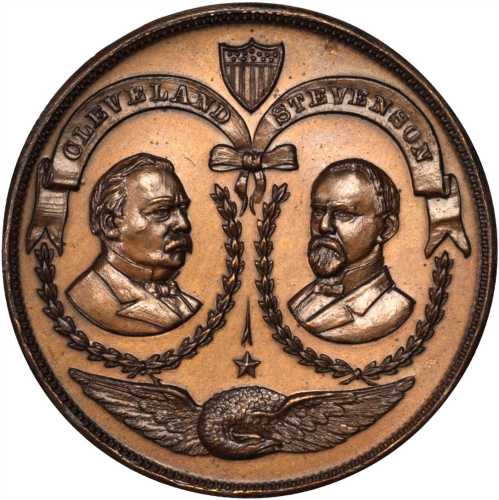 Three pieces related to the 1892 Grover Cleveland campaign.