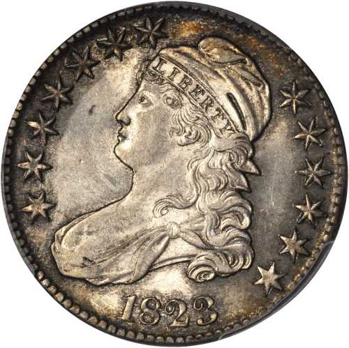 1823 Capped Bust Half Dollar. O-111a. Rarity-2. MS-62 (PCGS).