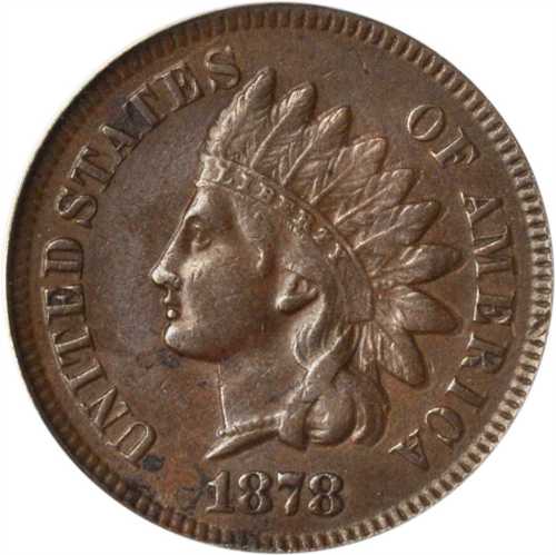 1878 Indian Cent. AU-50 (ANACS).