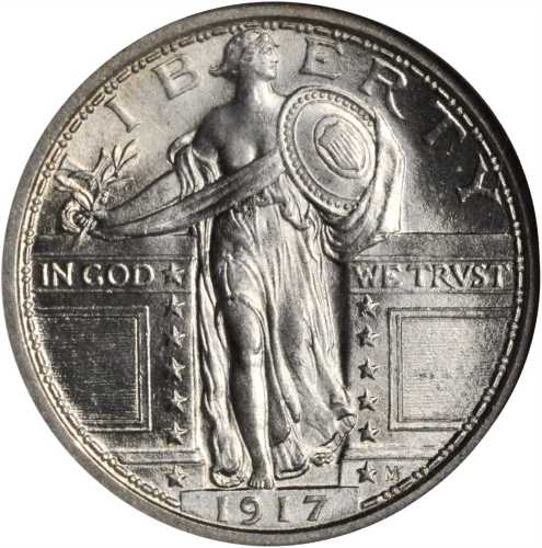 1917 Standing Liberty Quarter. Type I. MS-65 FH (NGC).