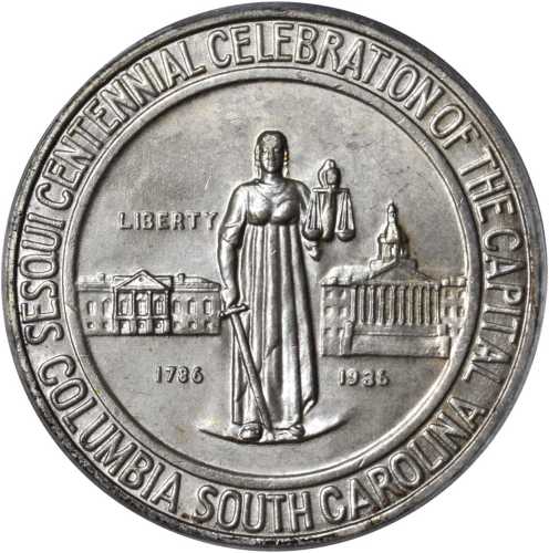 1936 Columbia, South Carolina Sesquicentennial. MS-66 (PCGS).