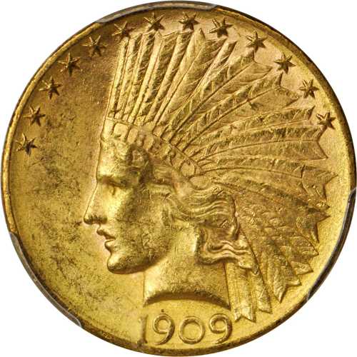 1909-D Indian Eagle. MS-62 (PCGS). CAC.