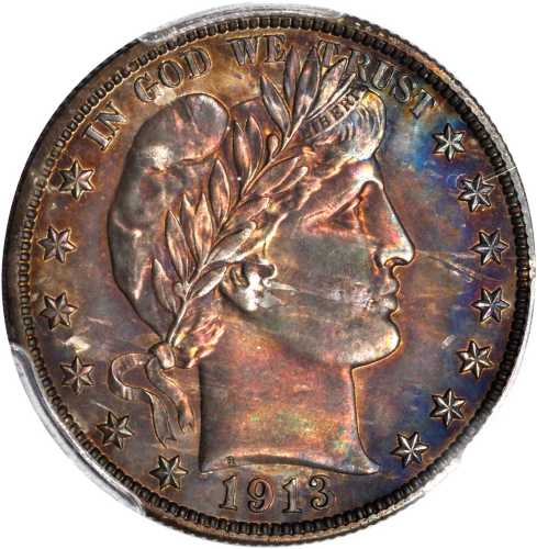 1913 Barber Half Dollar. Proof. Unc Details--Questionable Color (PCGS).