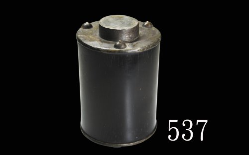 清末民初「李记茶庄」紫檀锡茶罐Old Tin Rosewood Tea Tank, 125x92nn