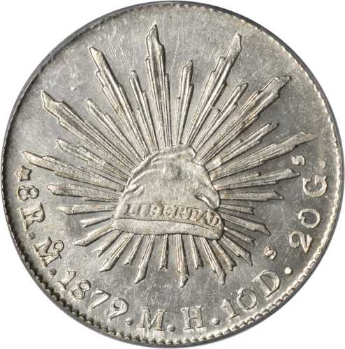 墨西哥。1879/8-MoMH 8 Reales.