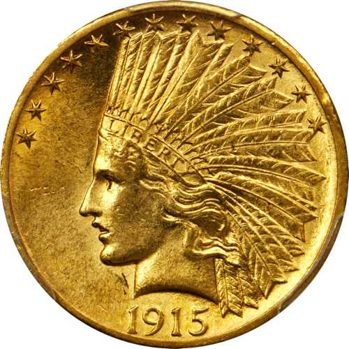 1915-S Indian Eagle. MS-61 (PCGS).