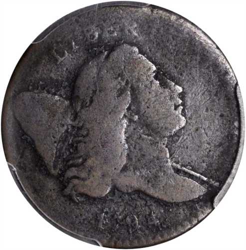 1794 Liberty Cap Half Cent. C-3a. Rarity-5. Normal Head. Small Edge Letters. VG Details--Environment