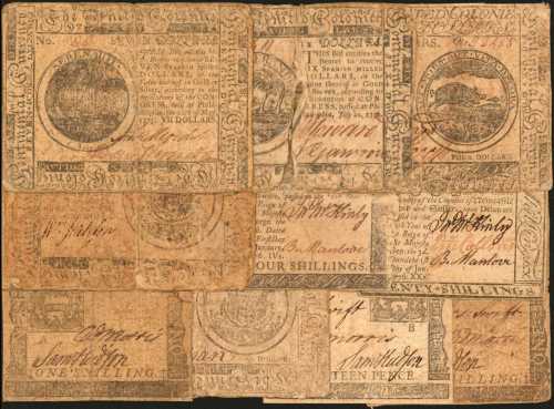 Colonial & Continental Currency. Collection of (10) Notes with Notable Signers. Good to Very Fine.