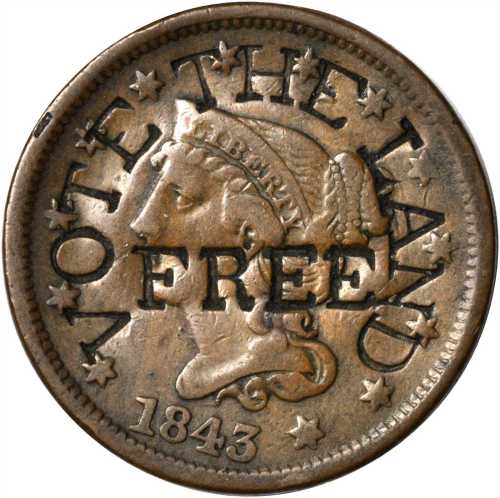 1848 Martin Van Buren. DeWitt-MVB 1848-3. Copper. 28.0 mm. Very Fine.