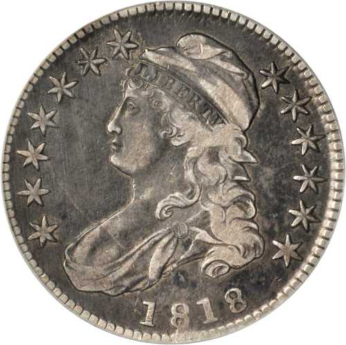 1818 Capped Bust Half Dollar. O-104a. Rarity-3. VF-30 (ANACS).
