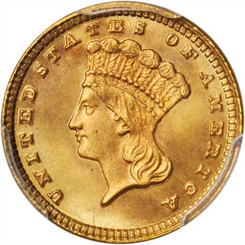 1881 Gold Dollar. MS-67 (PCGS). CAC.