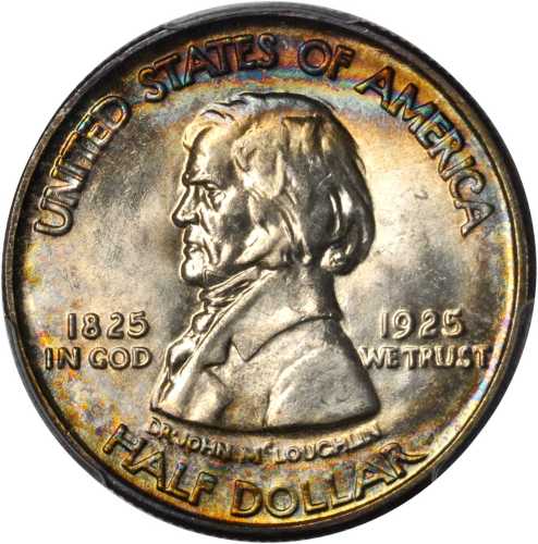 1925 Fort Vancouver Centennial. MS-66 (PCGS).