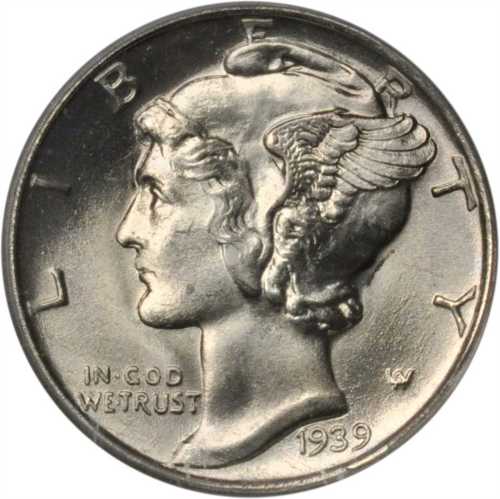 1939-S Mercury Dime. MS-65 FB (PCGS). OGH.