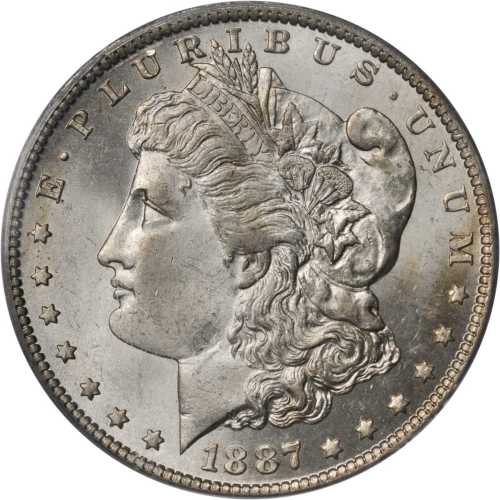 1887-O Morgan Silver Dollar. MS-65 (PCGS).