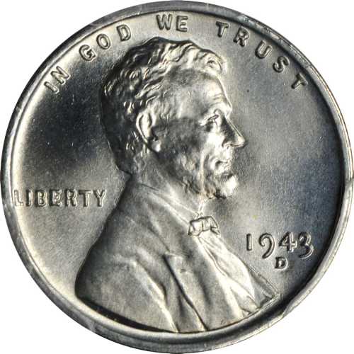 1943-D Lincoln Cent. MS-68 (PCGS).